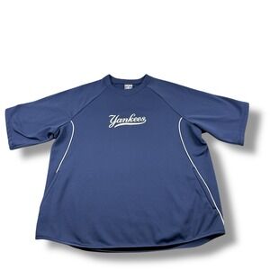 Majestic MLB Authentic New York Yankees S/S Therma Base Pullover Player Issue XL